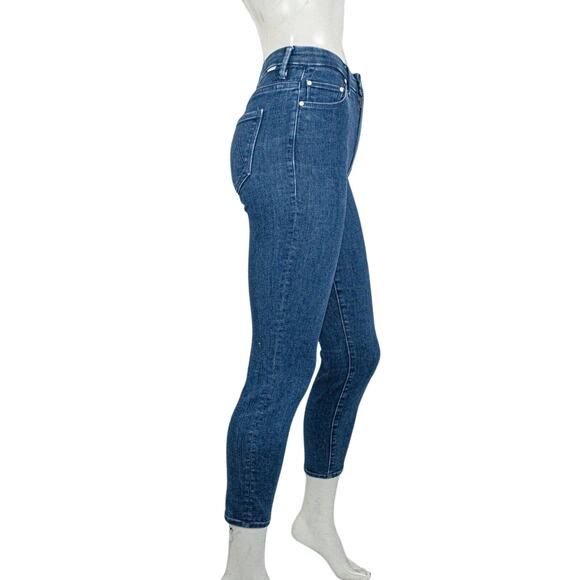 MOTHER Denim $248 High Rise Looker Ankle Jeans Blue Neither Here Nor there 25 - Picture 4 of 14
